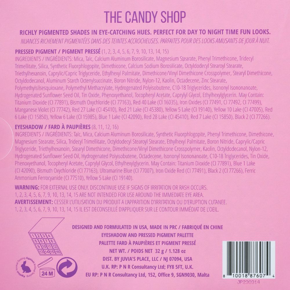 Eyeshadow Palette The Candy Shop 3