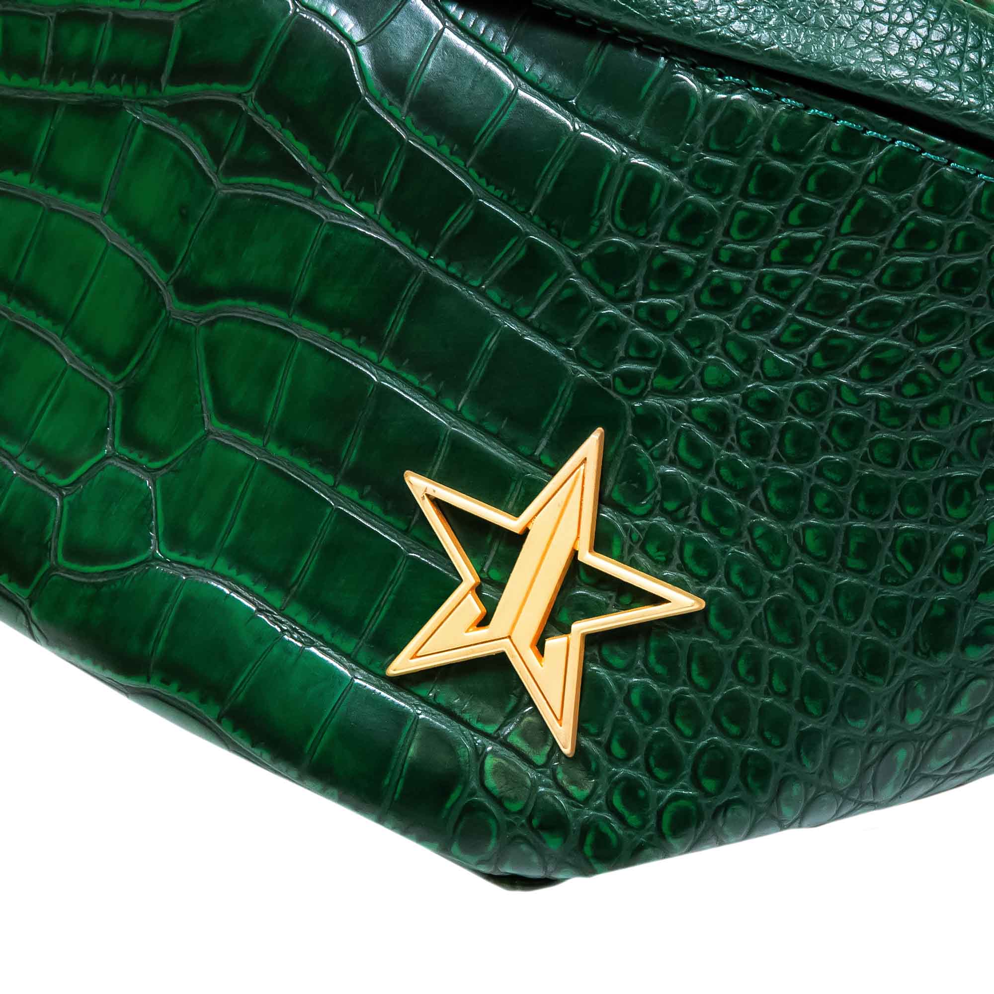Blood Money Green Crocodile Cross Body 3