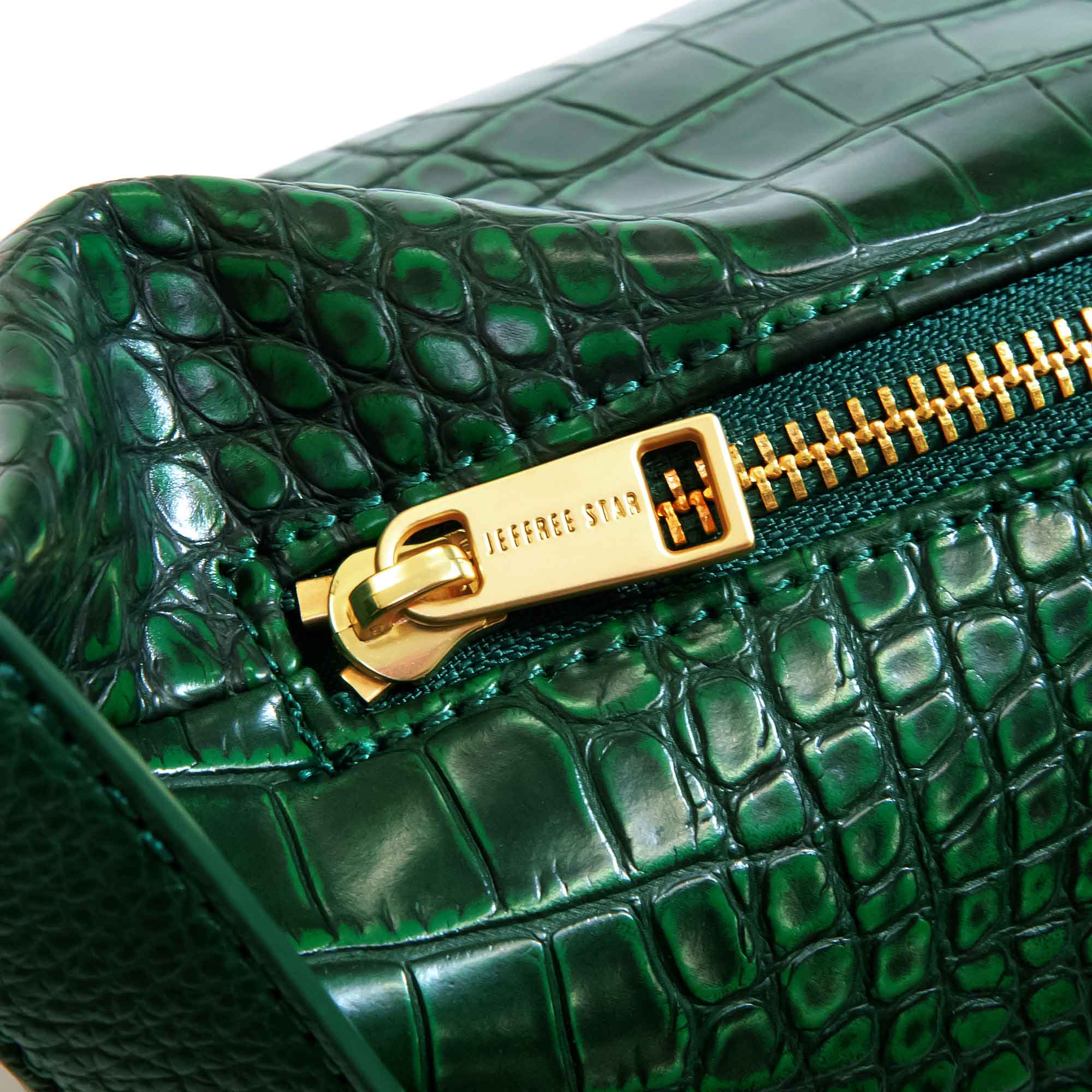 Blood Money Green Crocodile Cross Body 2