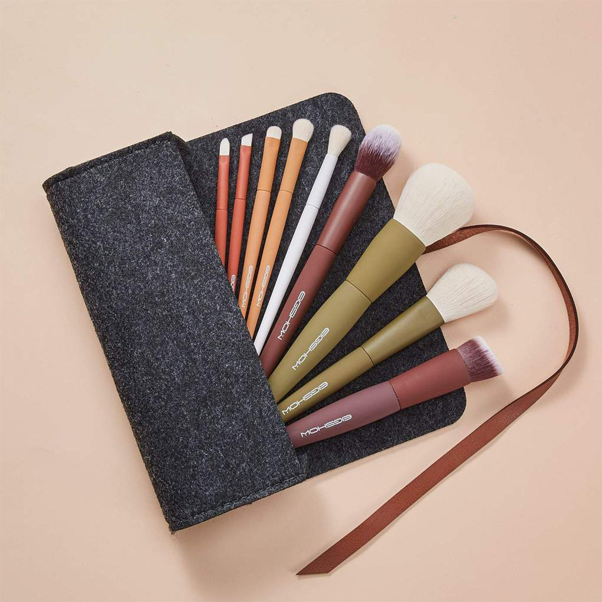 Colourful Series Makeup Brush Kit 9 pcs 2
