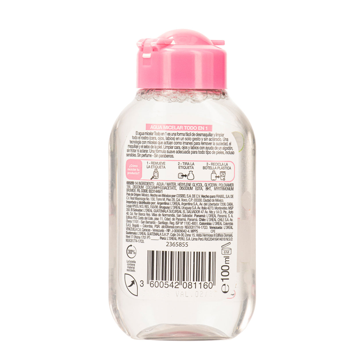 Agua Micelar Todo en 1 100ml 2