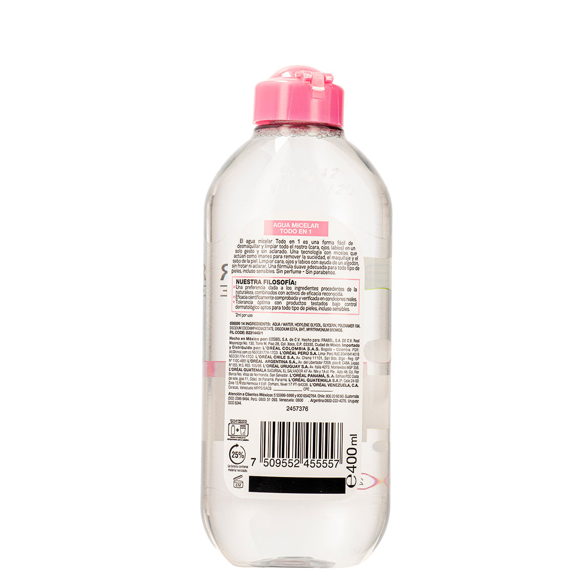 Agua Micelar Todo en 1 400ml 2
