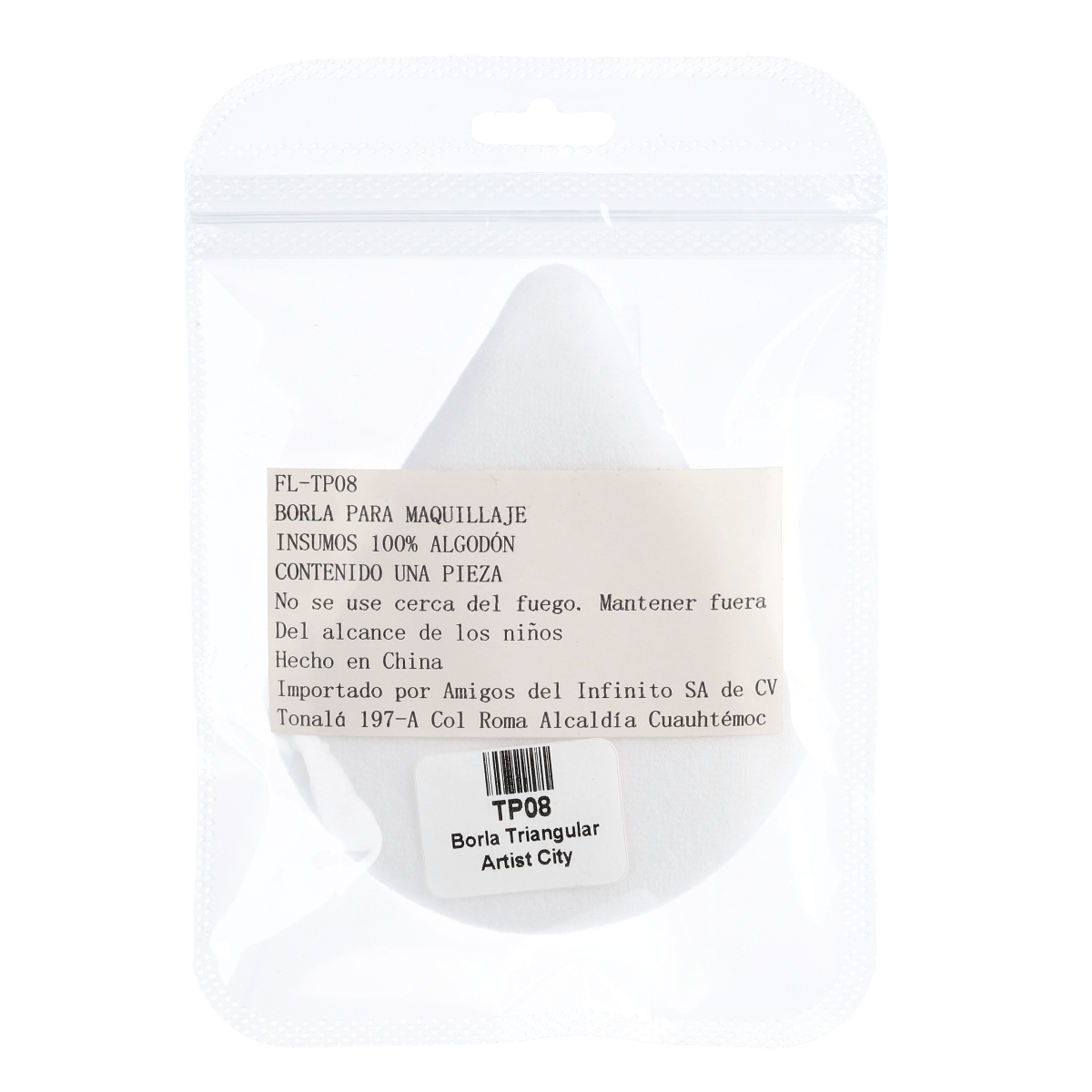 Borla para Maquillaje Triangular 3