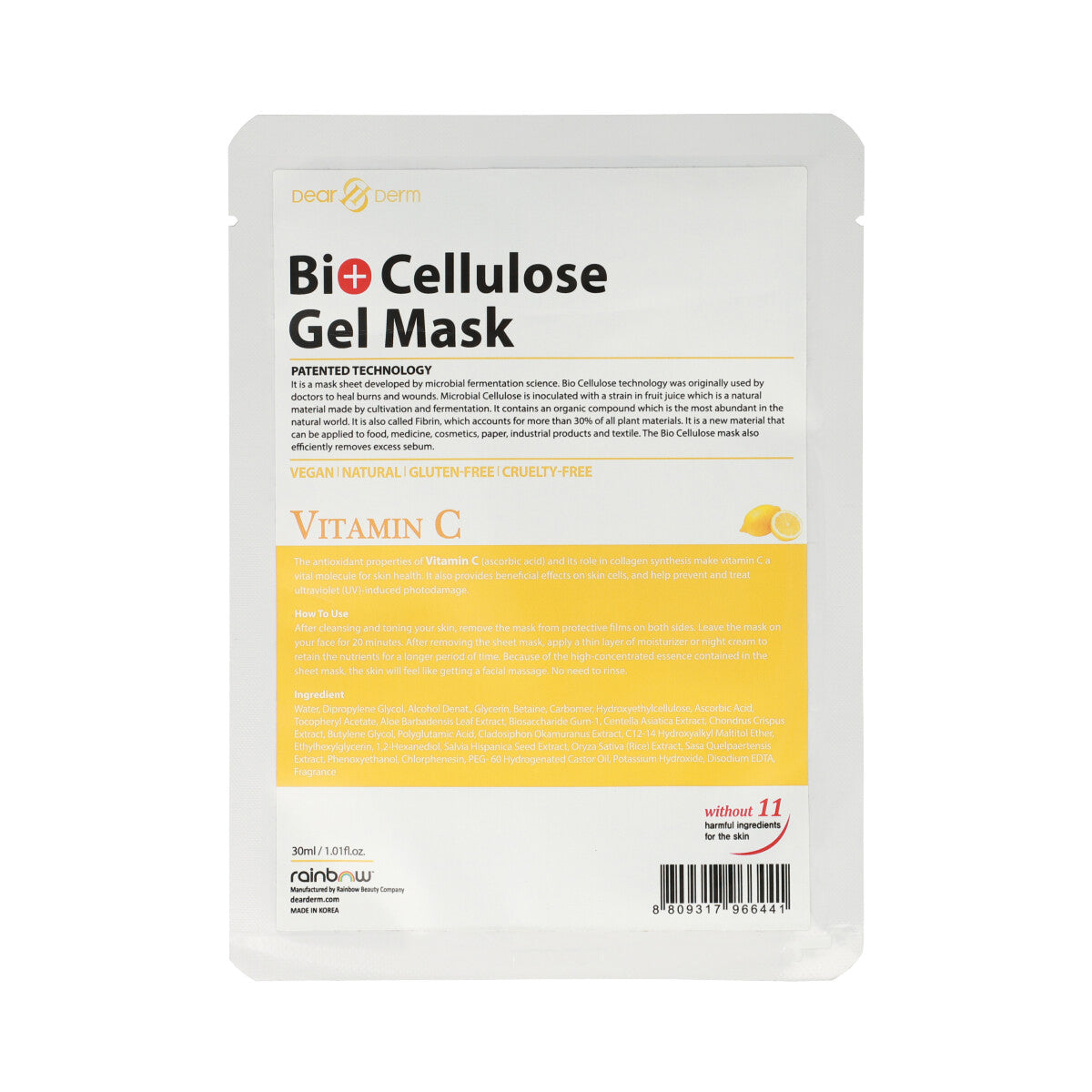 Bio Cellulose Gel Mask Vitaminc C 1