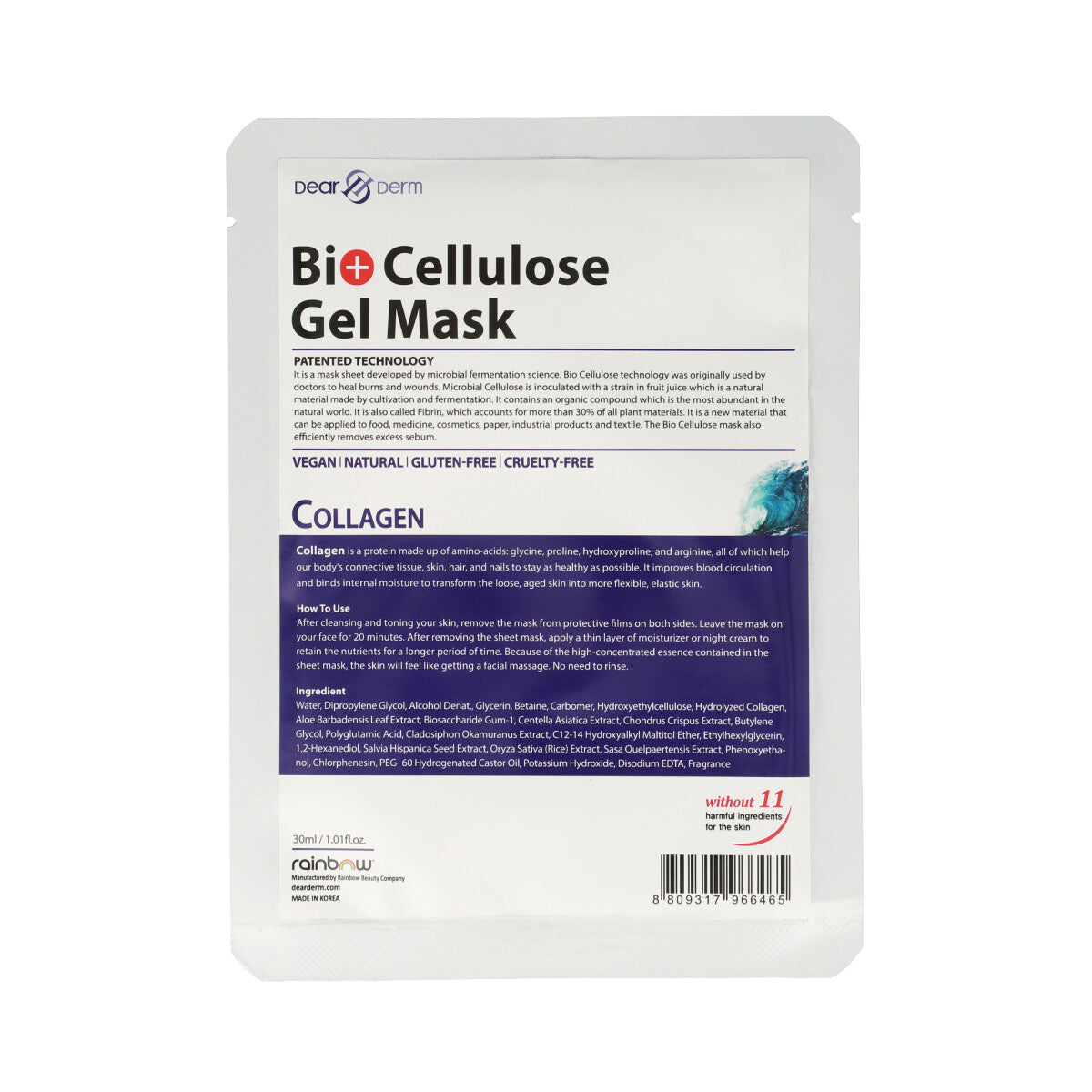 Bio Cellulose Gel Mask Collagen 1