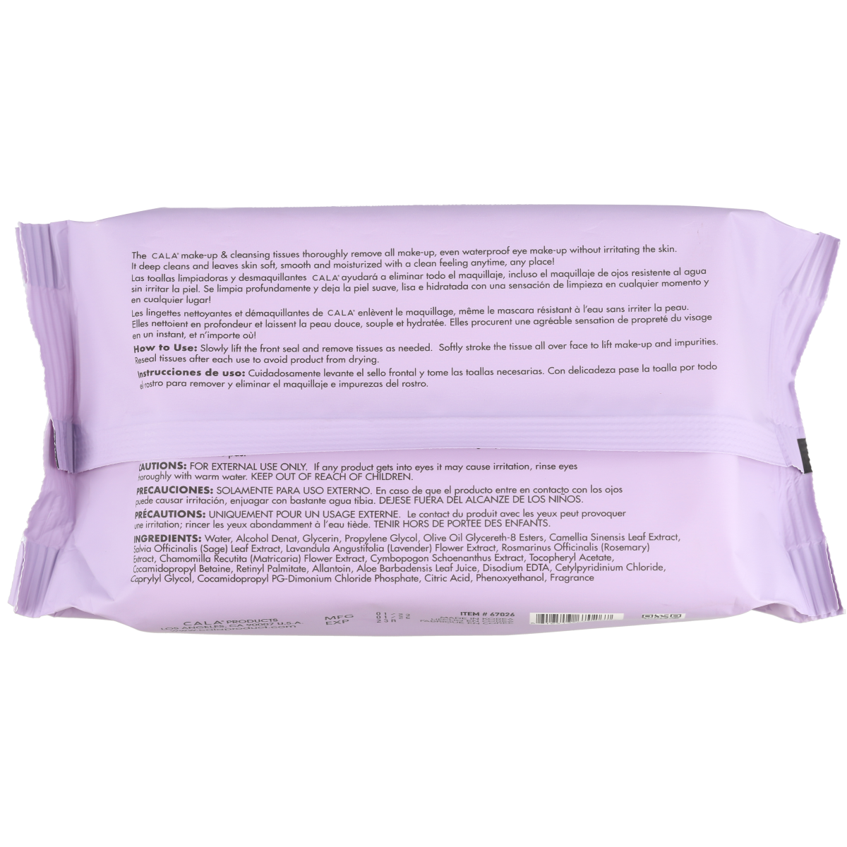 Makeup Remover Cleansing Tissues: Retinol (60 sheets) 2