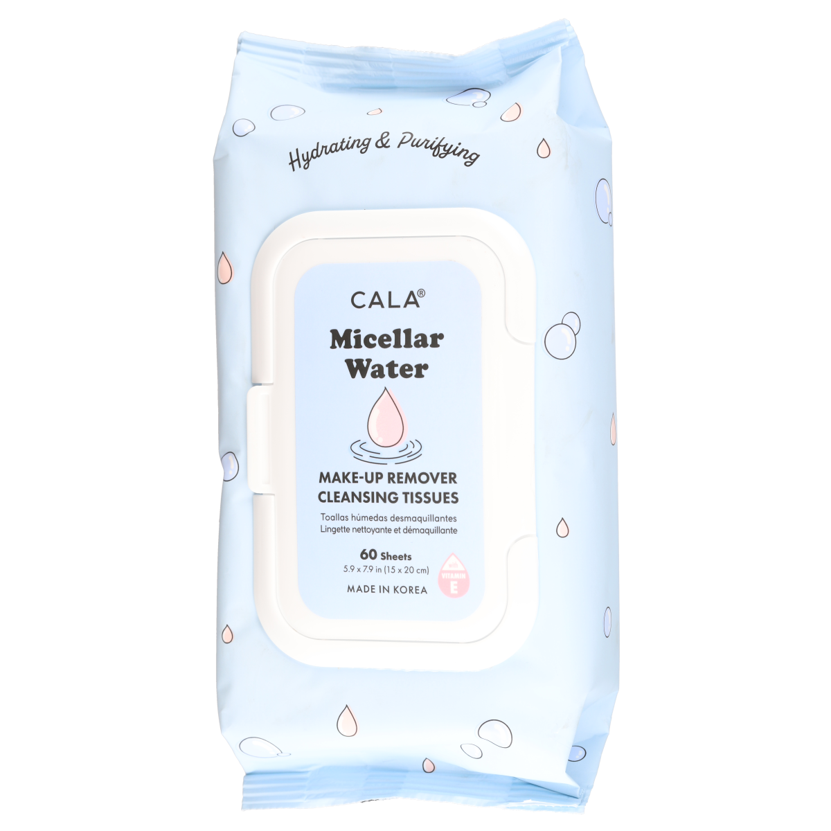 Makeup Remover Cleansing Tissues: Micellar Water (60 sheets) 1