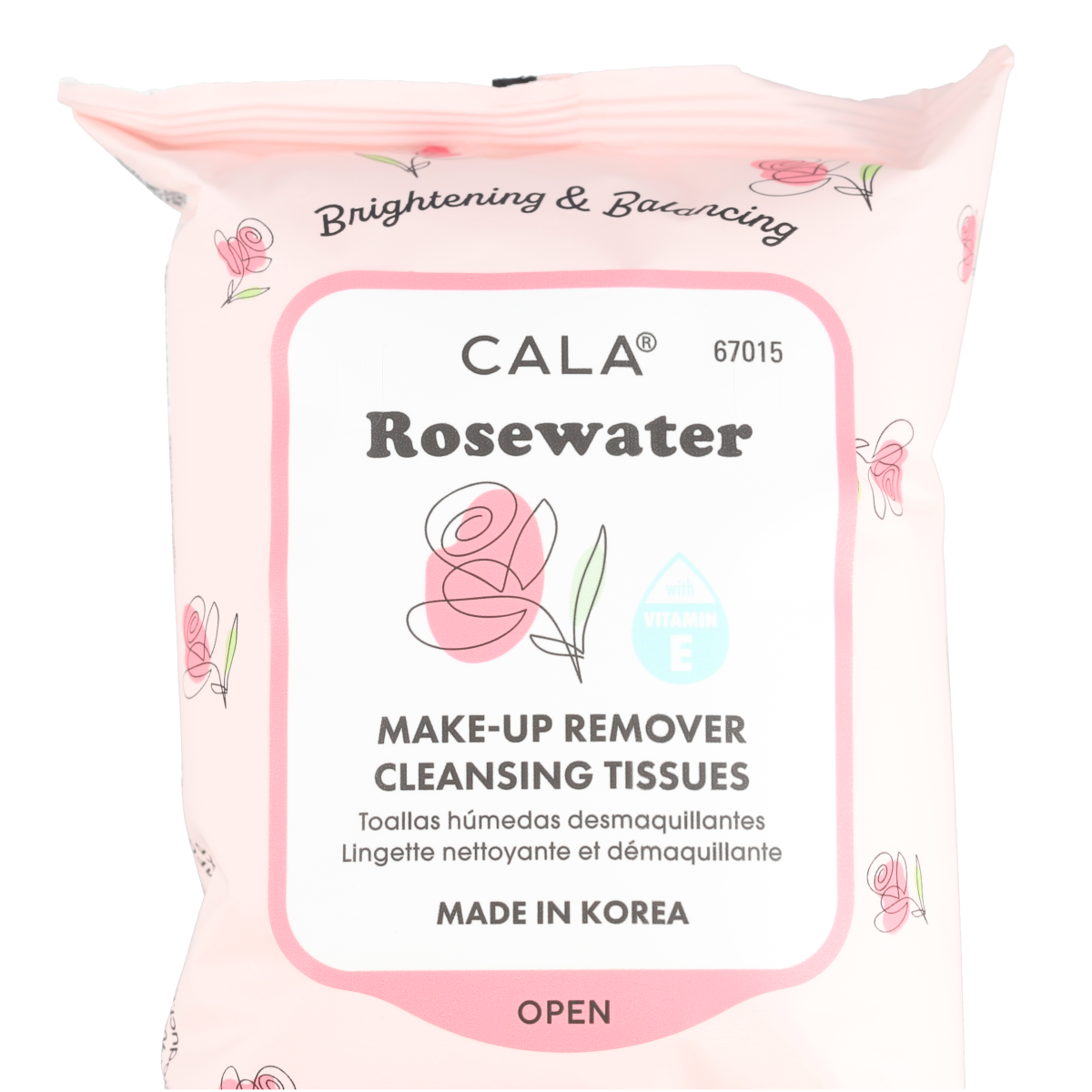 Makeup Remover Cleansing Tissues: Rosewater (30 sheets) 1