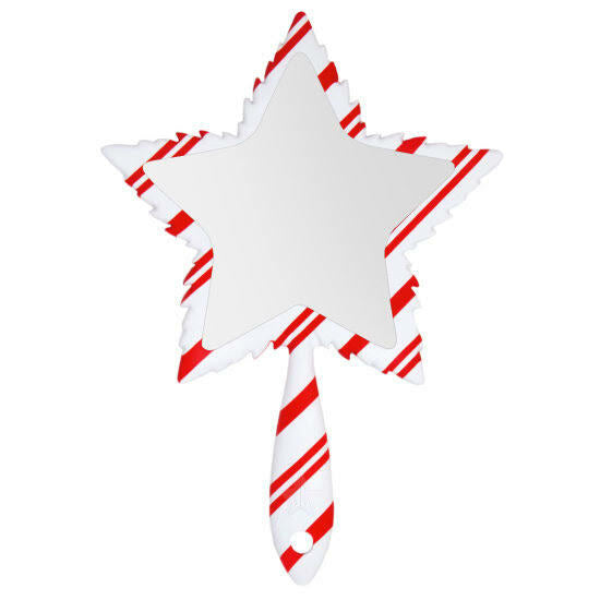 Hand Mirror Candy Cane Soft Touch Leaf 2