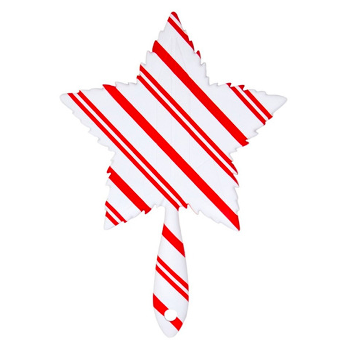 Hand Mirror Candy Cane Soft Touch Leaf 1