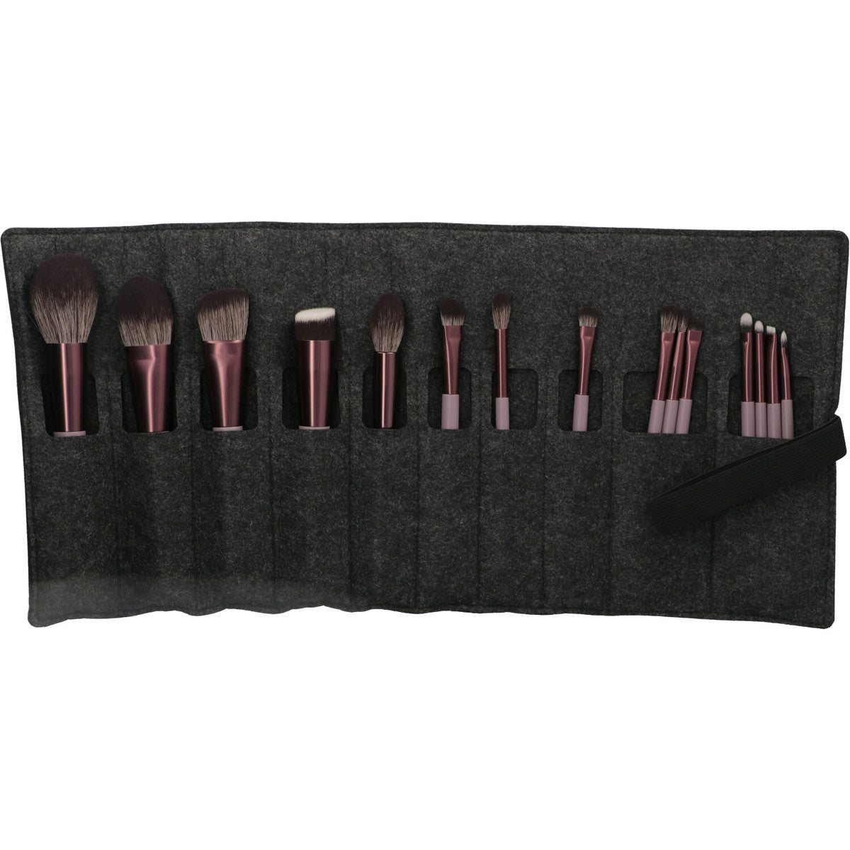Jade Series Smoke Purple Makeup Brush Kit 15 Pcs