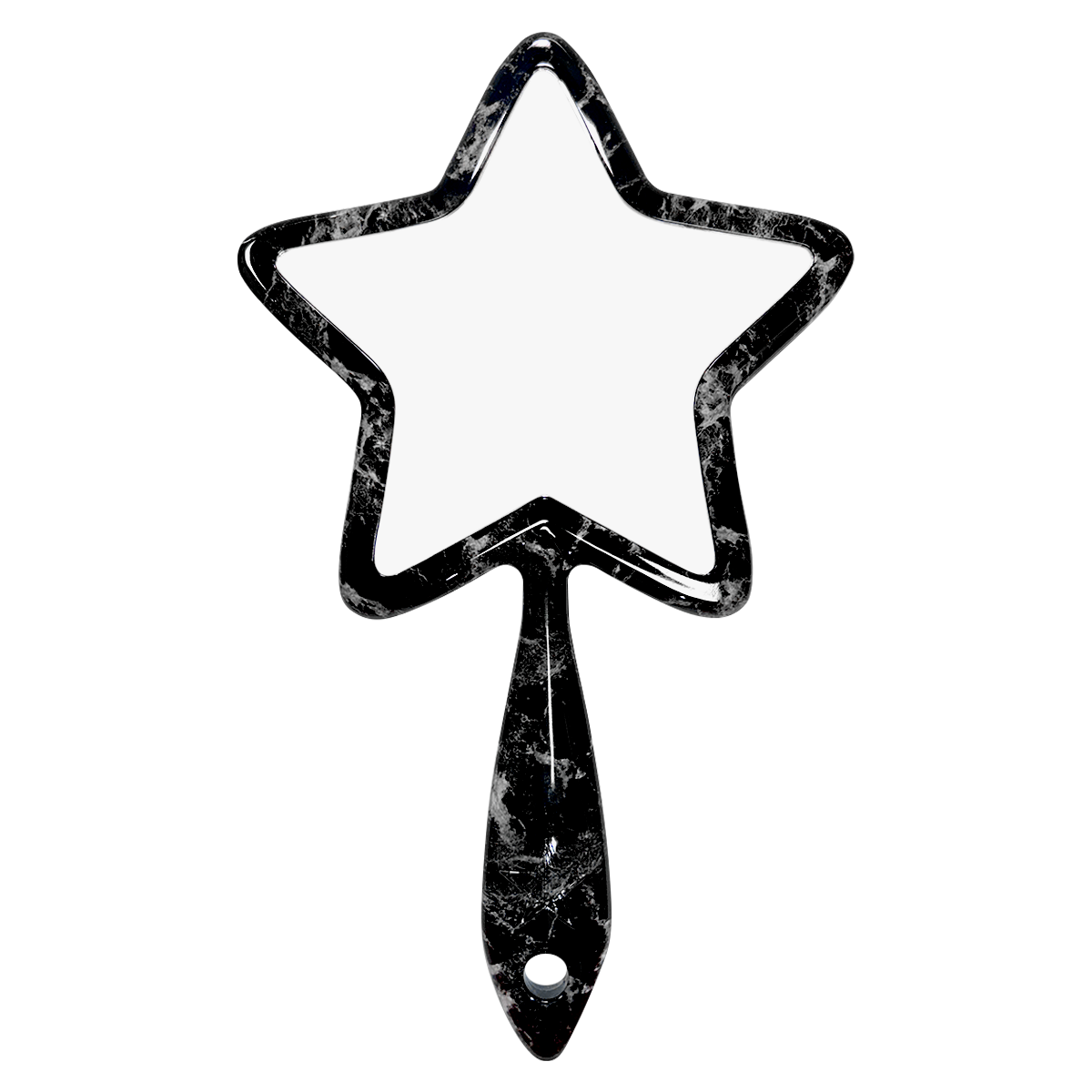 Hand Mirror Black Marble 3