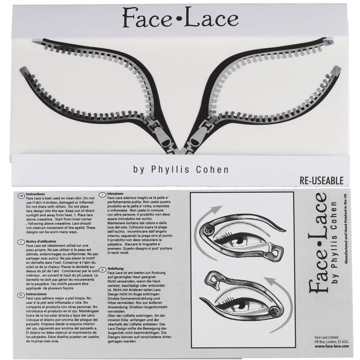 Zippersona / Face Lace by Phyllis Cohen 3