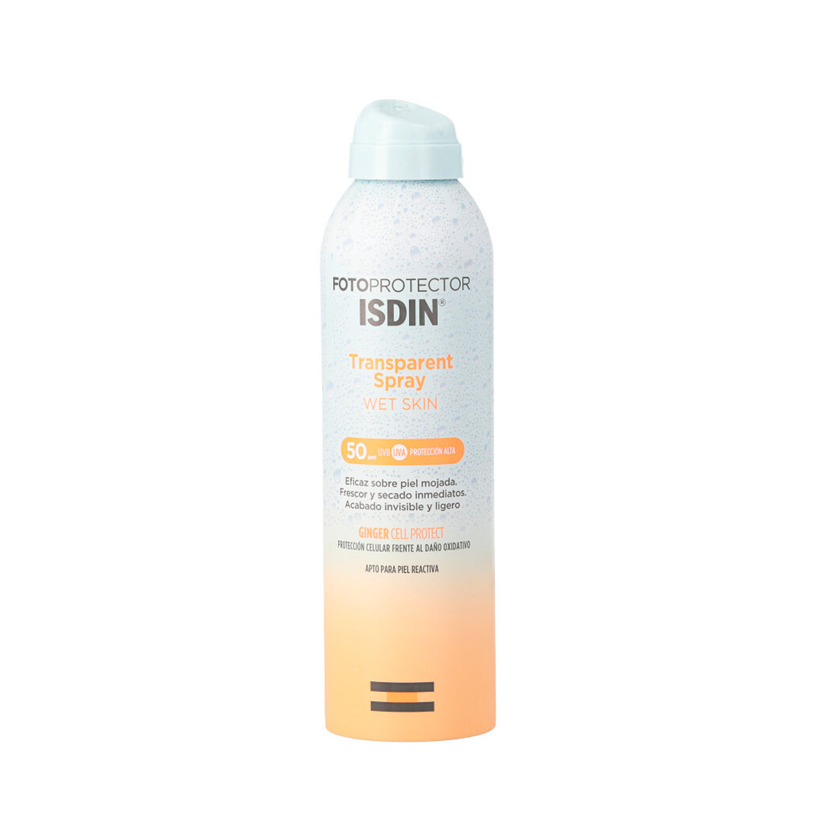 Fotoprotector ISDIN Transparent Spray Wet Skin SPF 50 1