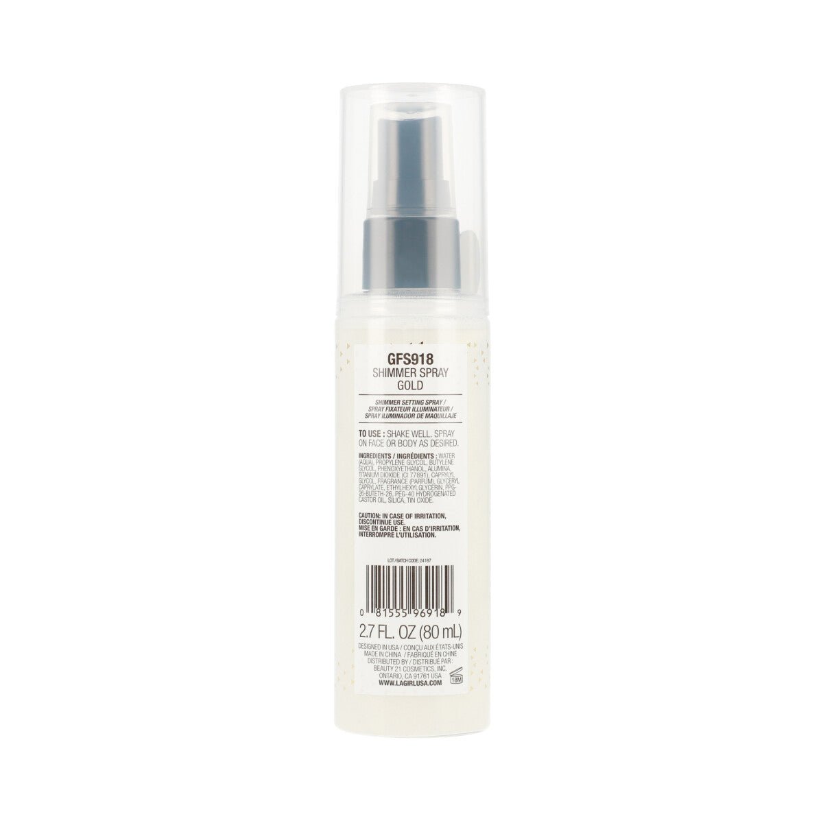 Shimmer Spray Gold 2