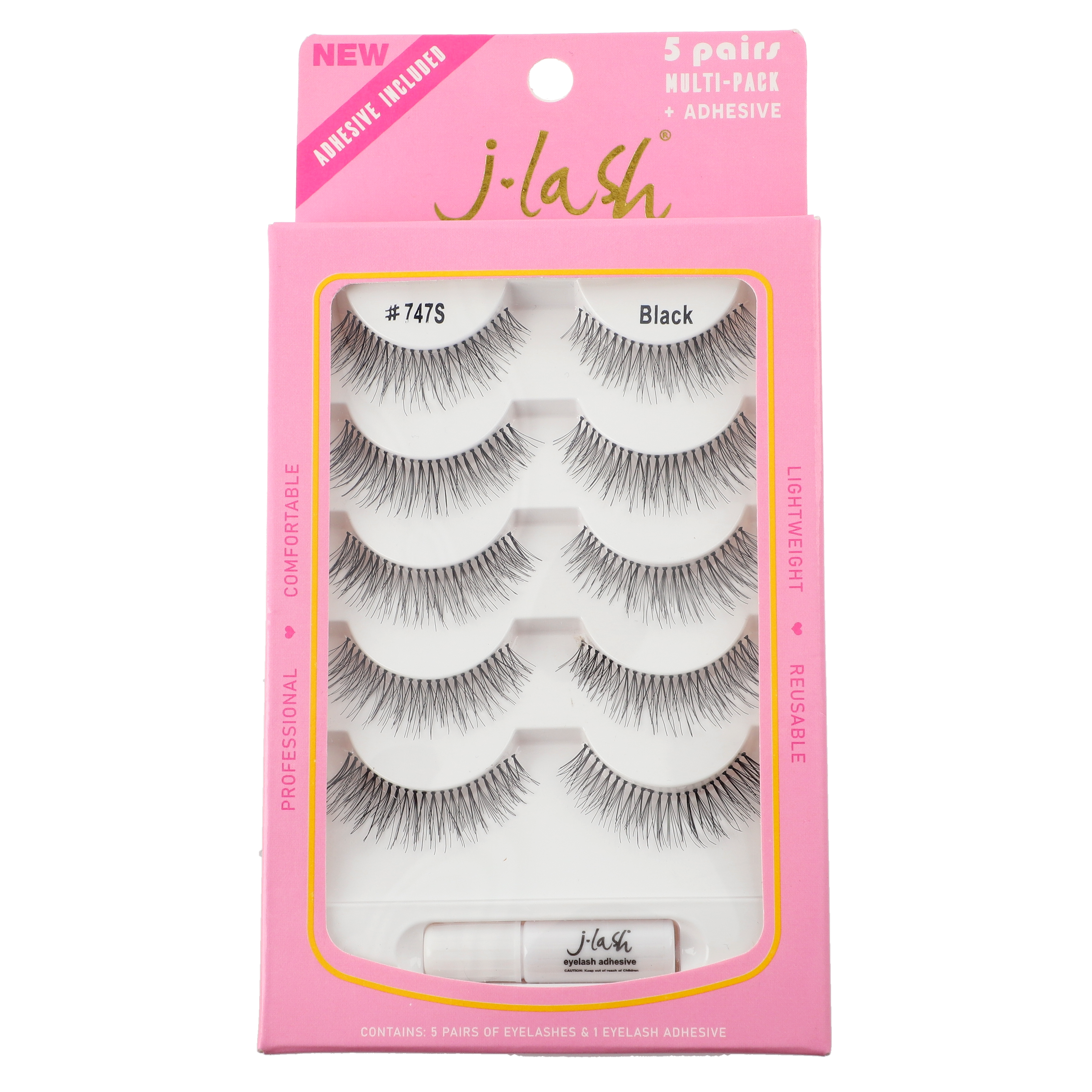 5 Pair with Adhesive - #747S - Kiss - Nuestro Secreto