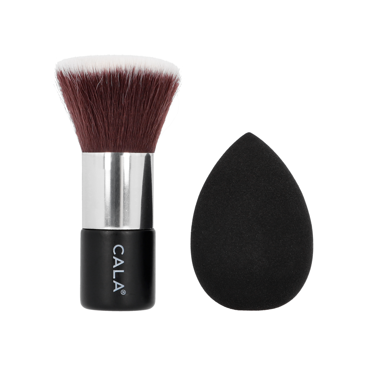Black Kabuki Brush + Sponge 2