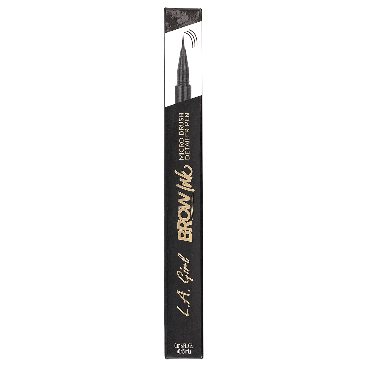 Brow Ink Micro Brush Detailer Pen - Soft Black 3