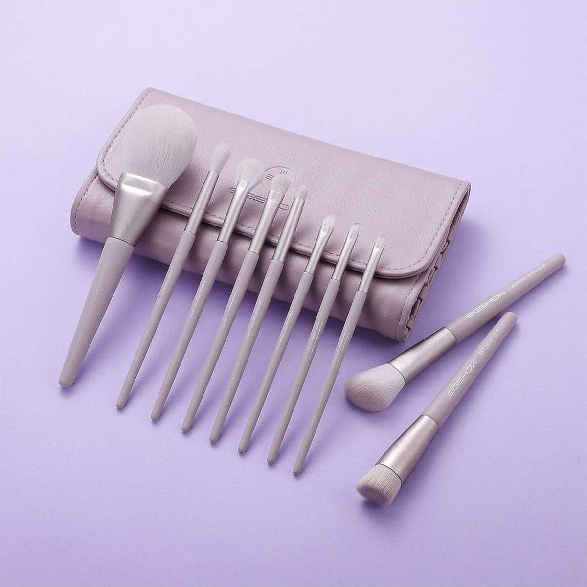 Morandi Series Ready to Roll Lilac Brush Set 10 Pcs 2