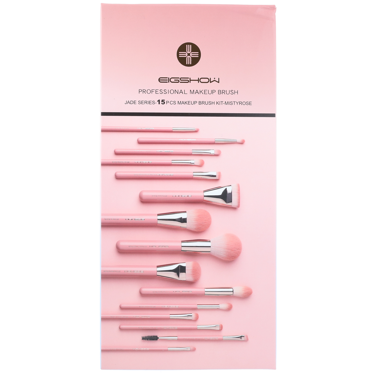 Jade Series Mistyrose Makeup Brush Kit 15 Pieces 4