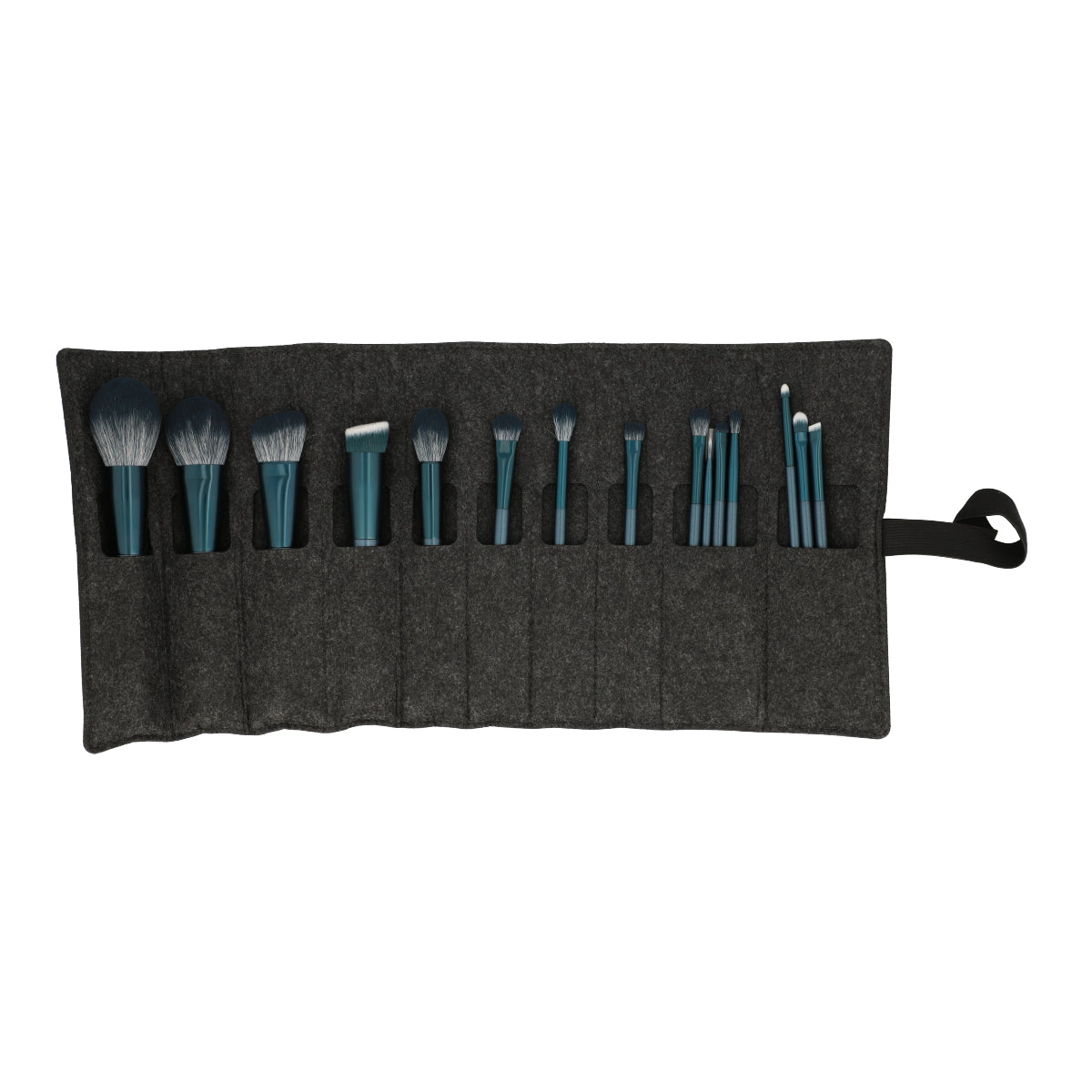 Jade Series Tourmaline Blue Makeup Brush Kit 15 Pcs 2