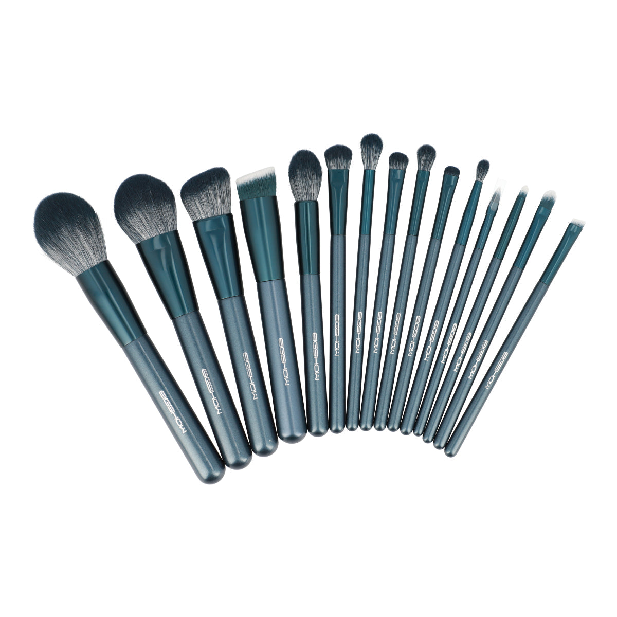 Jade Series Tourmaline Blue Makeup Brush Kit 15 Pcs 1