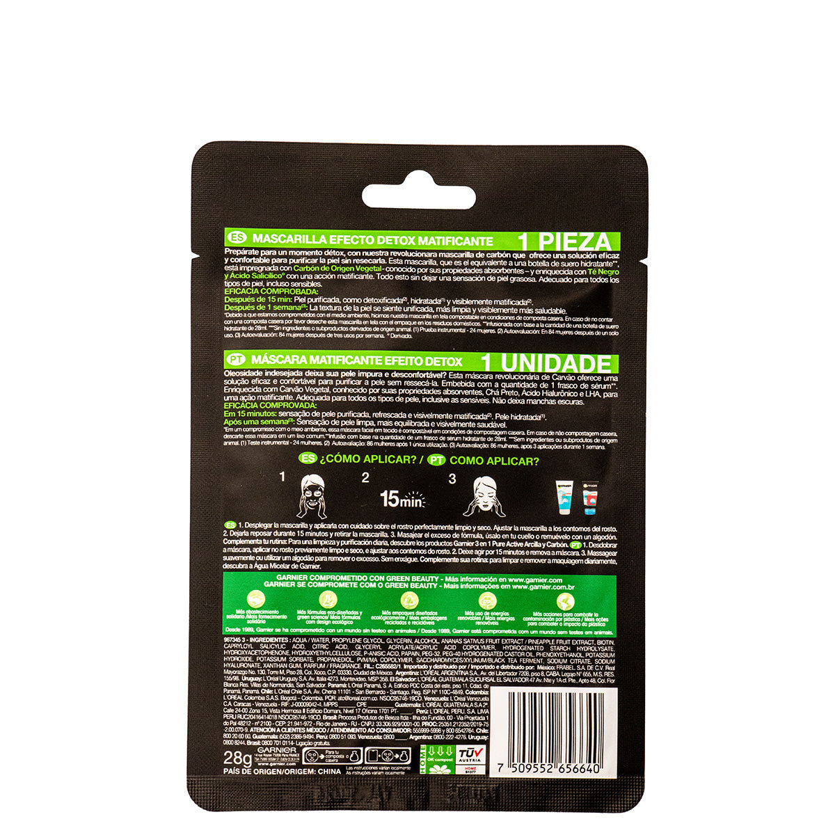 Pure Carbon detox Mascarilla 2
