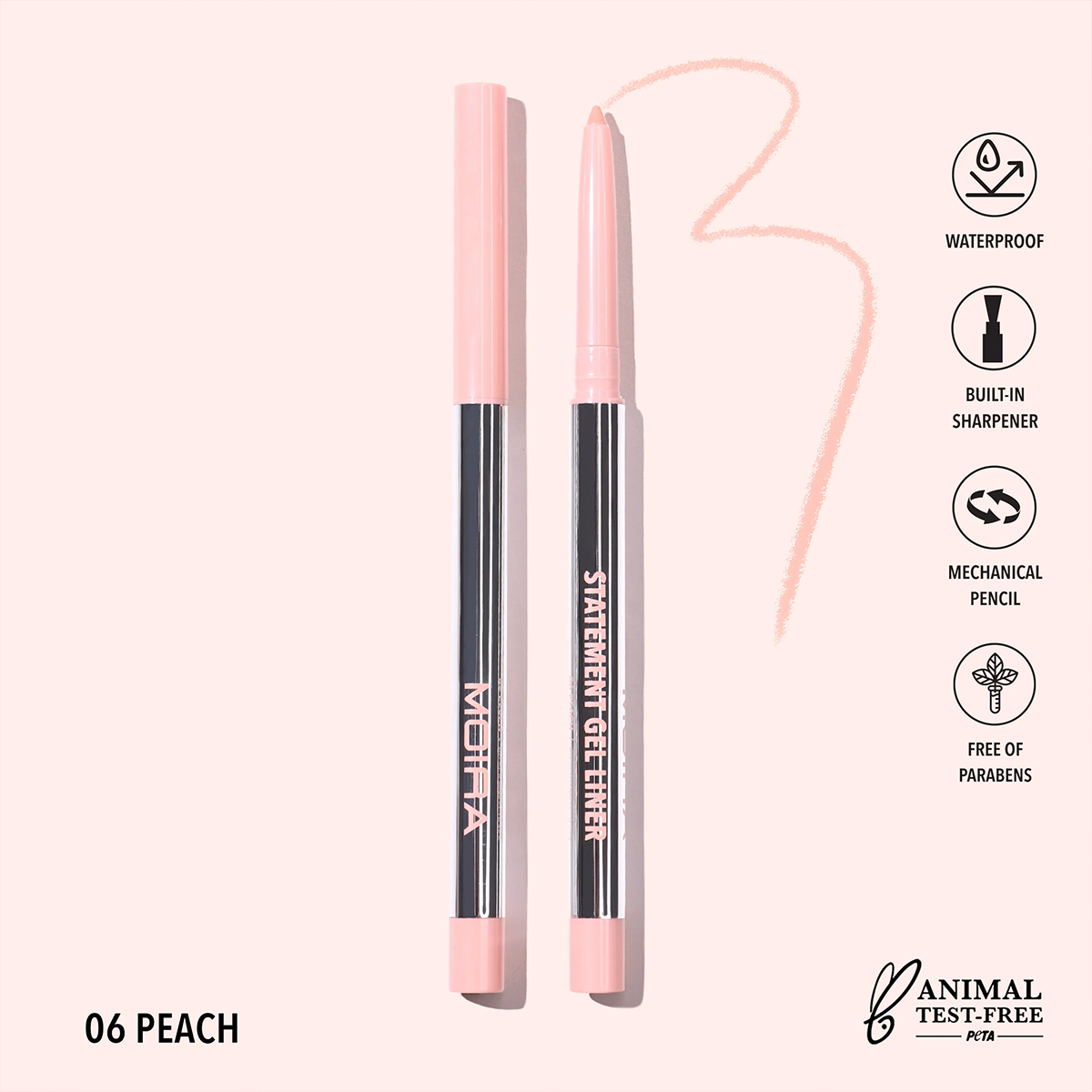 Statement Gel Liner- 6, Peach 1