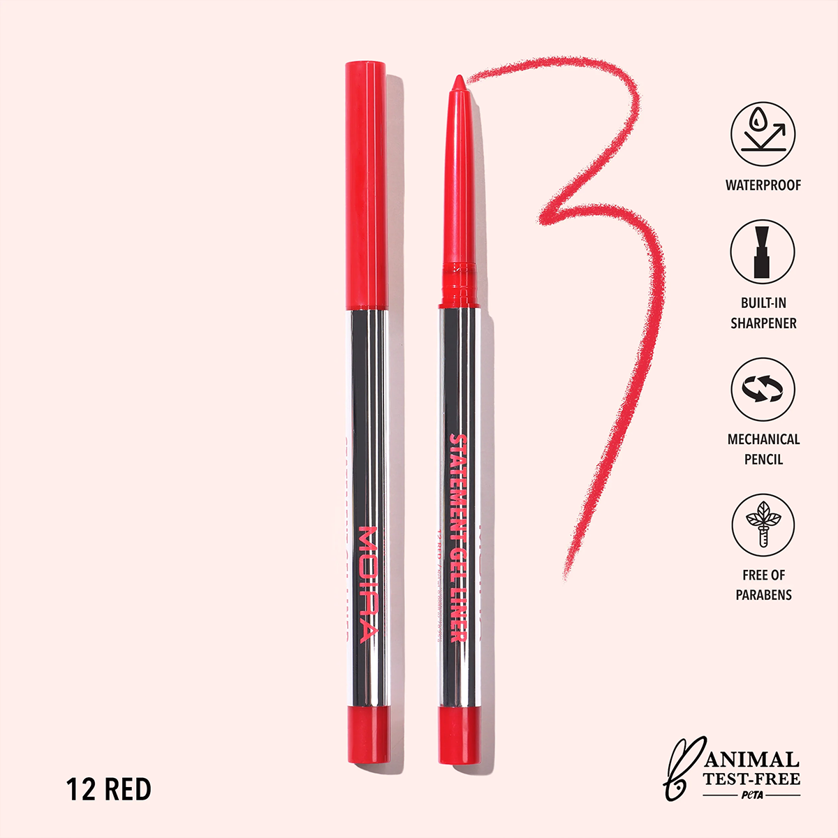 Statement Gel Liner- 12, Red 1