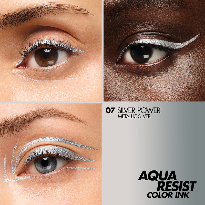 Aqua Resist Color Ink 07 Silver Power 3