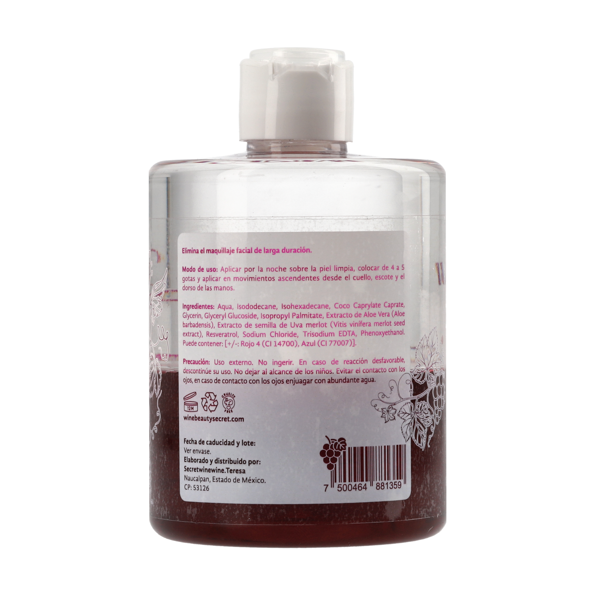 Desmaquillante Bifásico de Merlot con Resveratrol 6