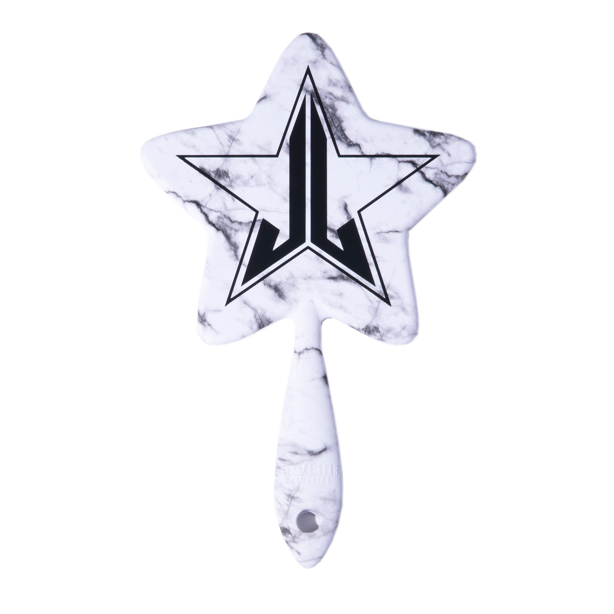Hand Mirror White Marble Soft Touch