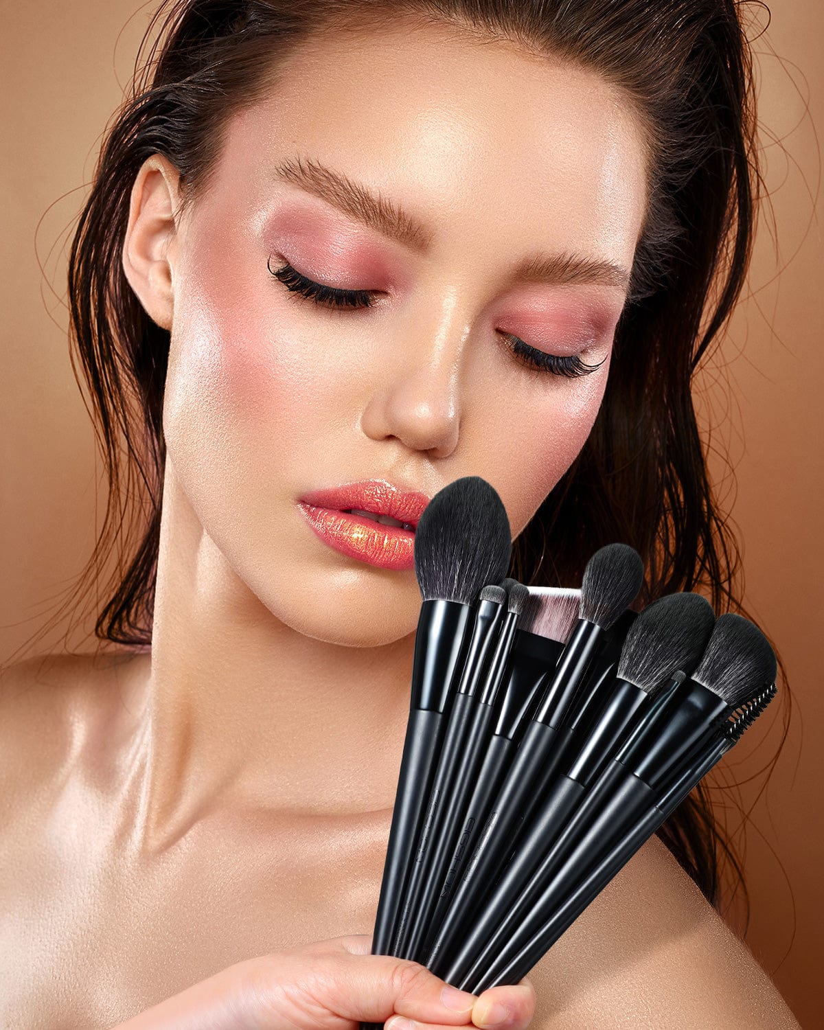 Kingknight Series Makeup Brush Set Black 19 Pcs 4