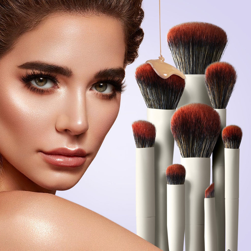 MUA Pro Series 18 PCS Makeup Brush Kit - Ivory 2
